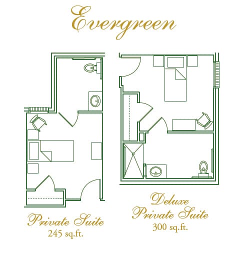 Arbor House Marble Falls assisted living floor plan